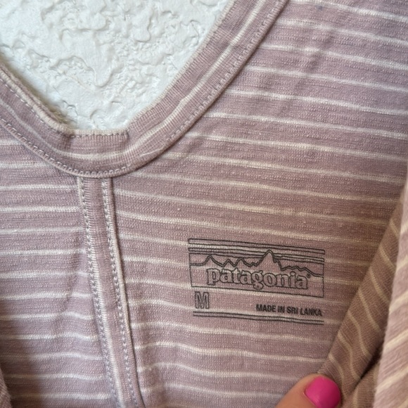 Patagonia Porch Song Dress Striped Purple size Medium - Picture 5 of 12